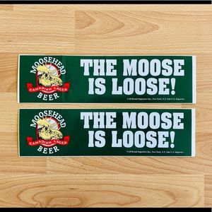 🍻2 MOOSEHEAD BEER Bumper Stickers